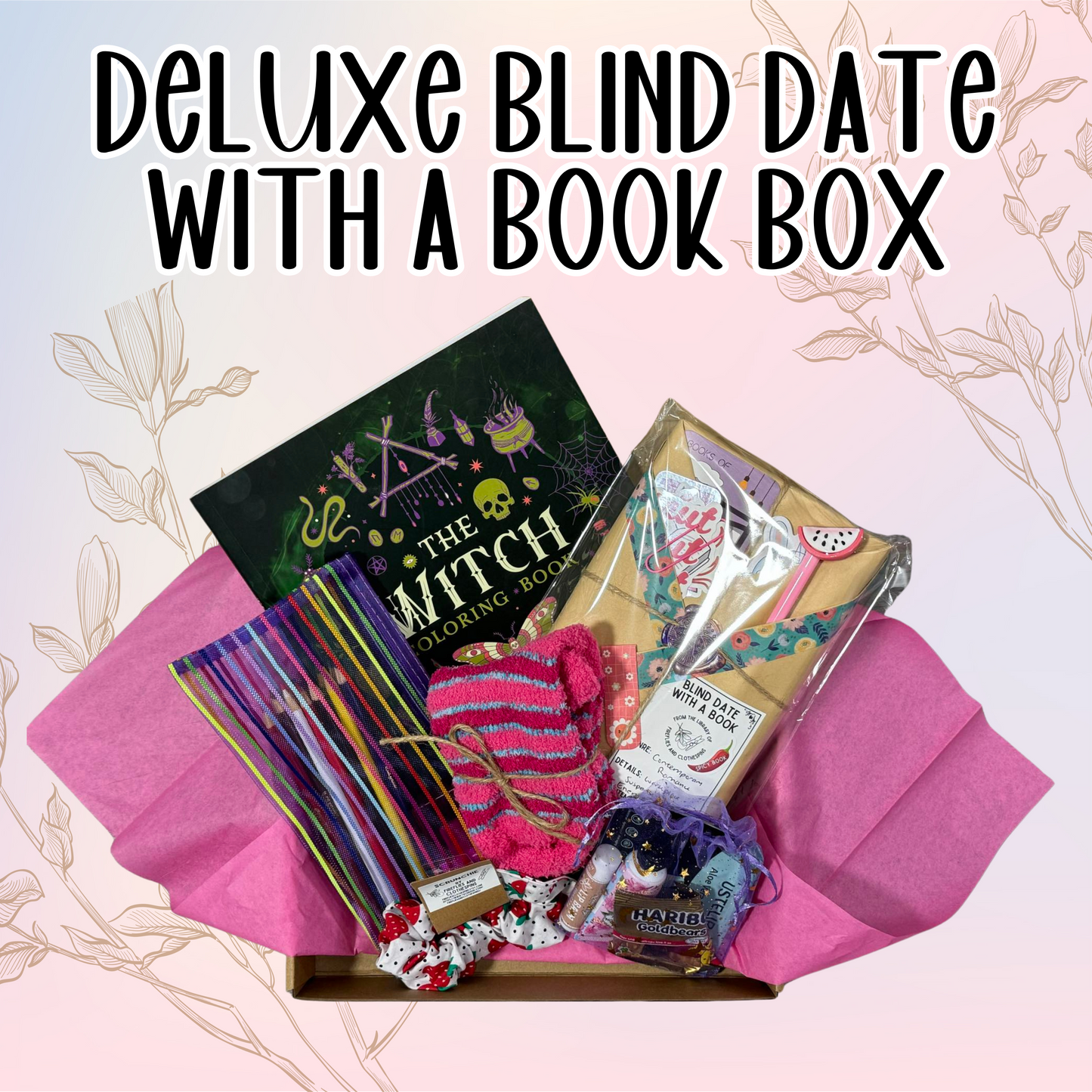 Deluxe Blind Date with a Book Box - Coloring Book Edition