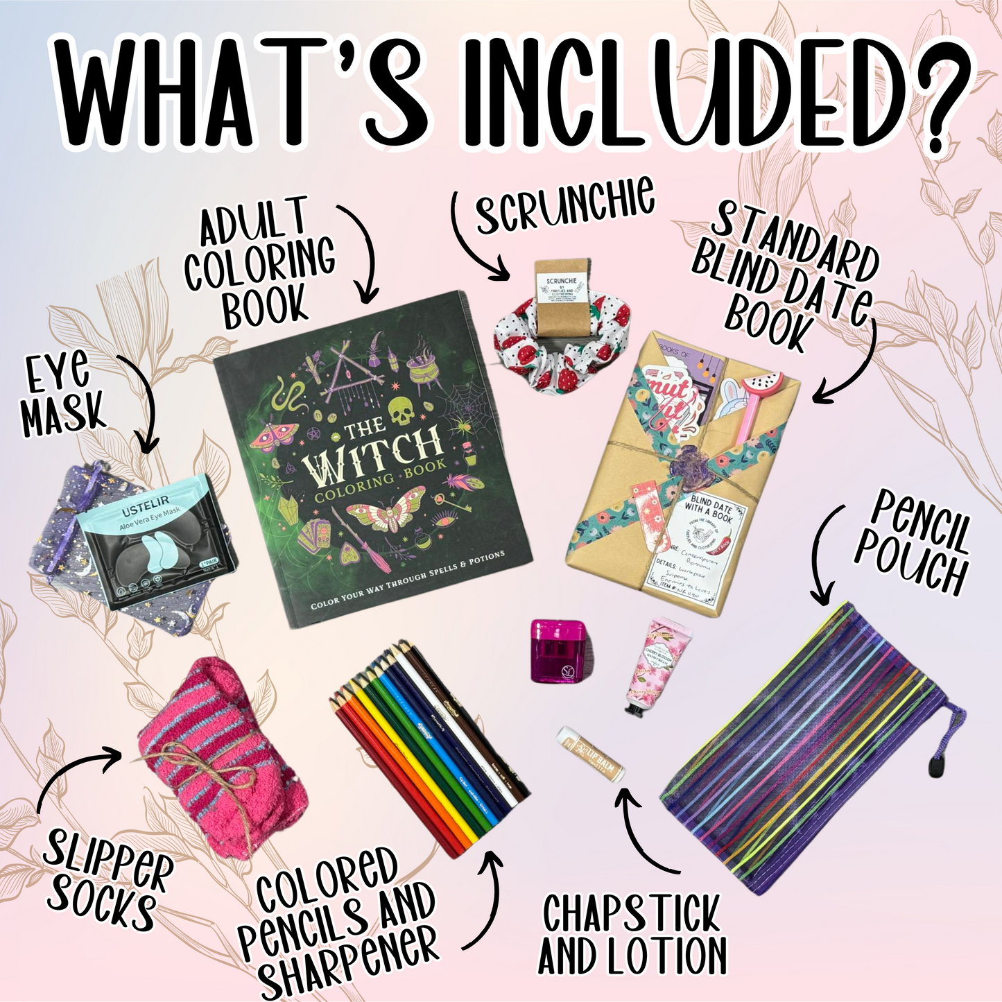 Deluxe Blind Date with a Book Box - Coloring Book Edition