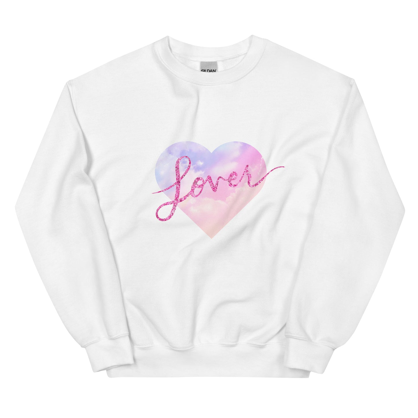 Lover Sweatshirt - Crew Neck, Pastel Heart